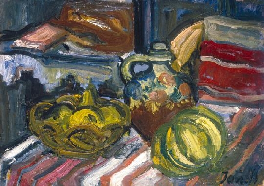 Jándi Dávid (1893-1944) Still life with fruits