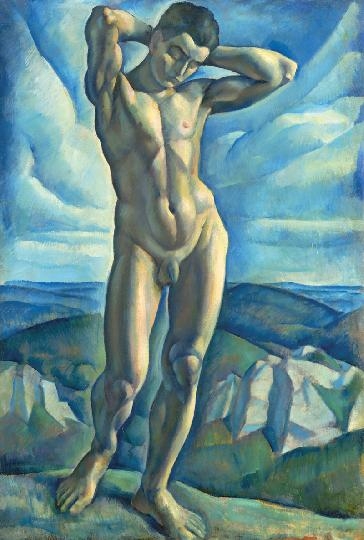 Gábor Jenő (1893-1968) Man-nude