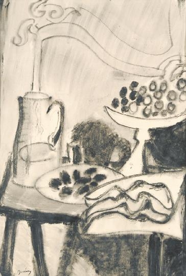 Berény Róbert (1887-1953) Table still-life with fruits