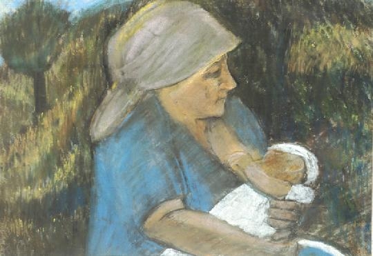 Nagy István (1873-1937) Anya gyermekével