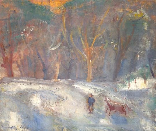 Márffy Ödön (1878-1959) Winter-mood, from the  1940s