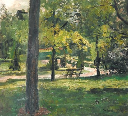 Scheiber Hugó (1873-1950) Park-detail