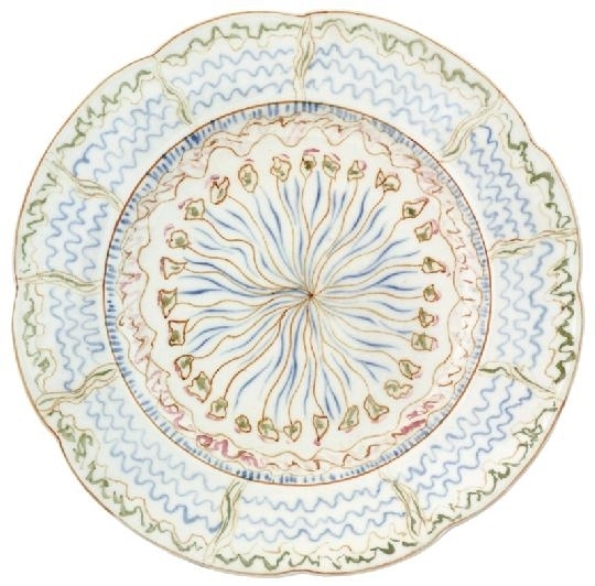 Rippl-Rónai József (1861-1927) Plate from the dinner set of the Andrassy dining-room, 1898  Decorplan: Rippl-Ronai Jozsef, 1898