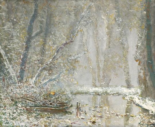Mednyánszky László (1852-1919) Winter landscape