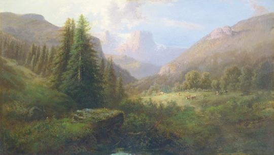 Telepy Károly (1828-1906) Alpine mountains