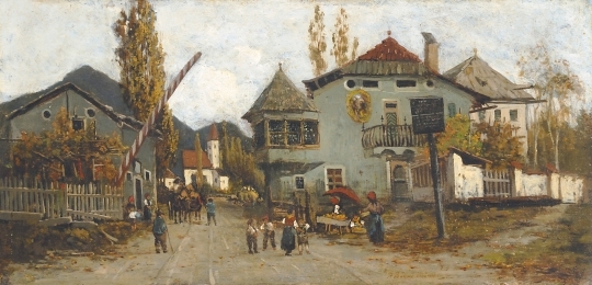 Böhm Pál (1839-1905) Müncheni részlet