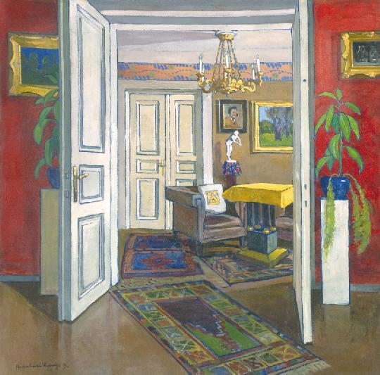 Andaházi Kasnya Béla (1888-?) Interieur, 1913