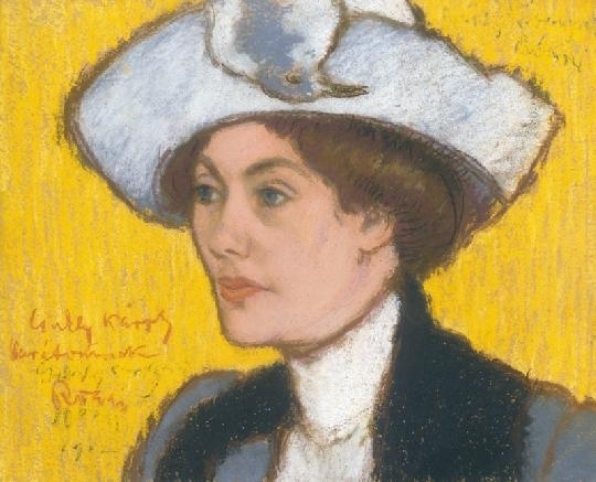 Rippl-Rónai József (1861-1927) The portrait of Mrs Csukly, 1914