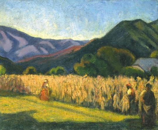 Klein József (1896-1945) Késő délután (Kukoricatörés), 1925