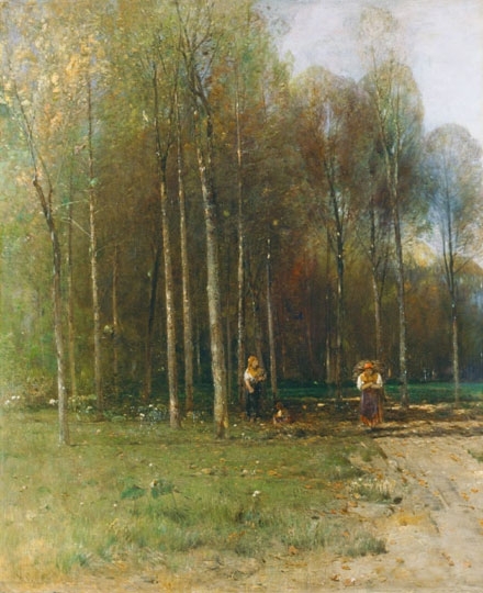Mészöly Géza (1844-1887) Sticks gathering, around 1882