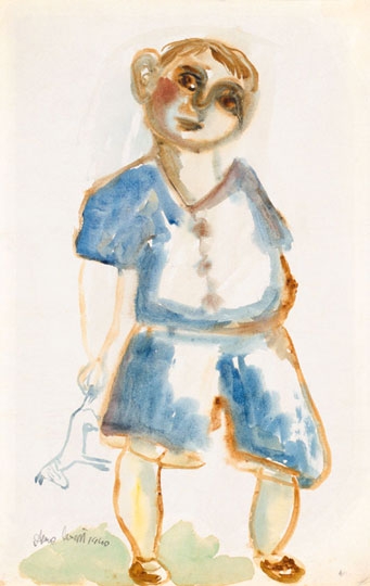Anna Margit (1913-1991) Little boy with a horse, 1940