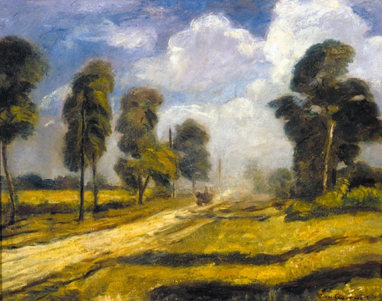 Iványi Grünwald Béla (1867-1940) On the dusty way