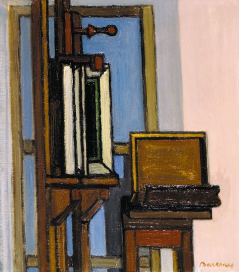 Barcsay Jenő (1900-1988) Festőállvány