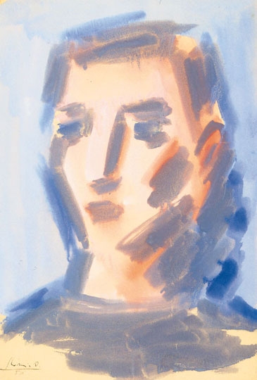 Korniss Dezső (1908-1984) Egy fiú feje, 1930