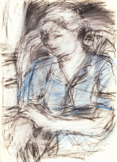 Czóbel Béla (1883-1976) Thinking woman