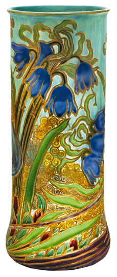 Zsolnay Vase with flower-décor, Zsolnay, 1903  Decor-plan: Sándor Apáti-Abt