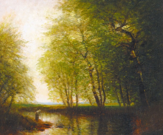 Mednyánszky László (1852-1919) On the waterside