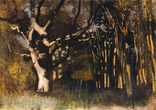 Paál László (1846-1879) Forest in sunlight, around 1872