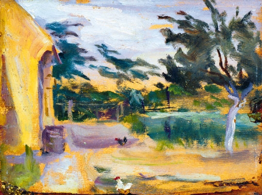 Tornyai János (1869-1936) Barn-yard, 1930