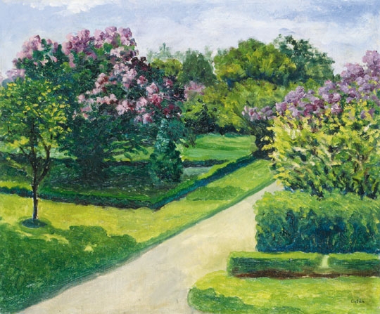Orbán Dezső (1884-1987) Lilac-gardens