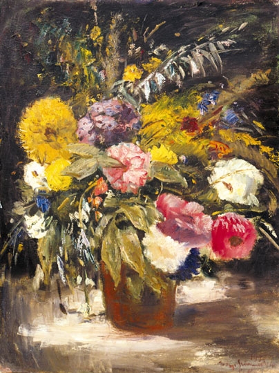 Iványi Grünwald Béla (1867-1940) Nagy virágcsendélet, 1935