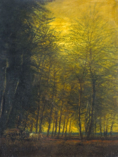 Mednyánszky László (1852-1919) Forest-detail