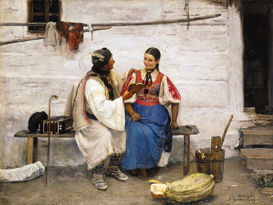 Skuteczky Döme (1850-1921) Courting