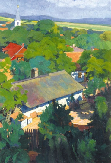 Szigeti Jenő (1881-1944) Zöldellő lombok