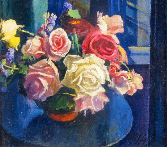Ziffer Sándor (1880-1962) Roses, 1935