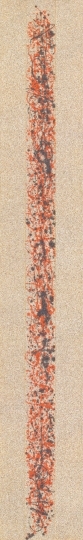 Korniss Dezső (1908-1984) Fekete-piros zománc kalligráfia, 1959