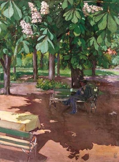 Litteczky Endre (1880-1953) Chestnut-blossom time, 1919