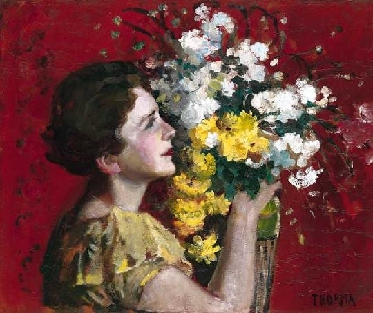 Thorma János (1870-1937) Overpowering mass of flowers, 1928