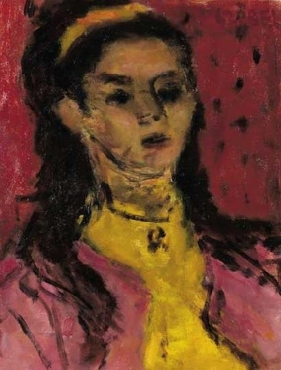 Czóbel Béla (1883-1976) Leányportré