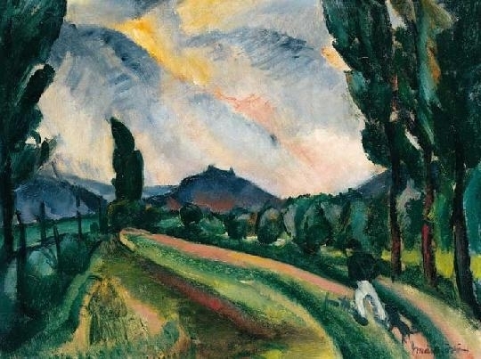 Márffy Ödön (1878-1959) On the forest-path