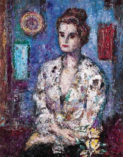 Vén Emil (1902-1984) Tulipános nő