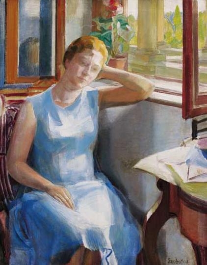 Szobotka Imre (1890-1961) Feleségem ablak előtt