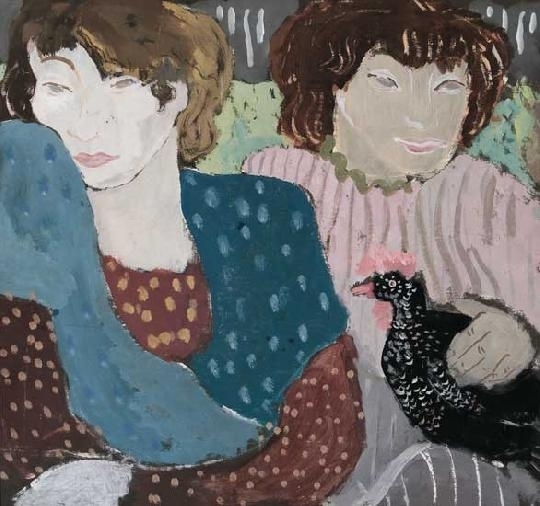Anna Margit (1913-1991) Two women with guinea-fowl, 1934