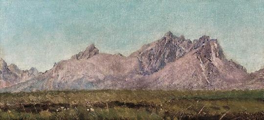 Katona Nándor (1864-1932) Mountain-peaks, 1898