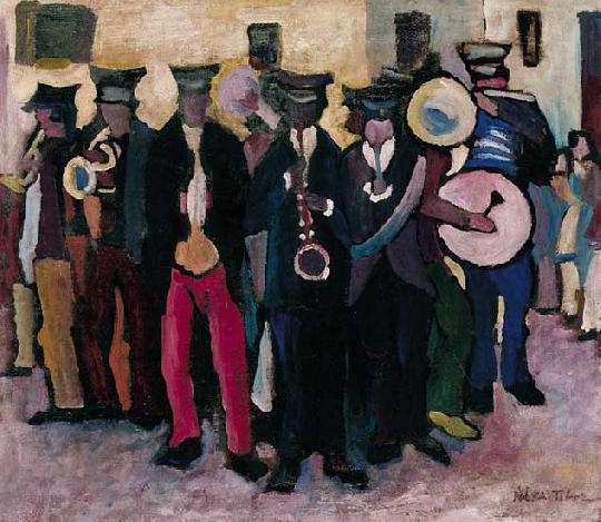 Pólya Tibor (1886-1937) Sailors' band