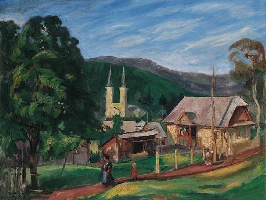 Boldizsár István (1897-1984) Nagybánya Landscape