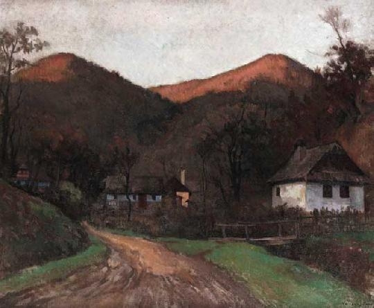 Krizsán János (1866-1948) Őszbe borult Nagybánya