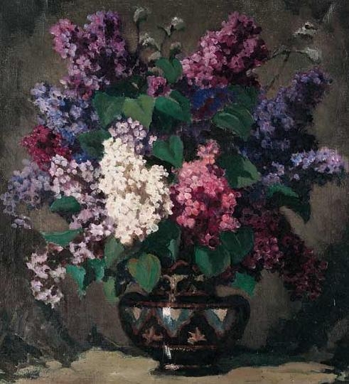 Balla Béla (1882-1965) Lilac flowers