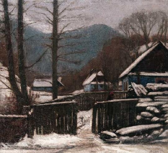 Mikola András (1884-1970) Cold winter afternoon