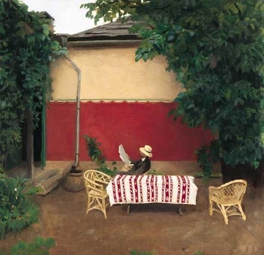 Ferenczy Károly (1862-1917) Red wall IV.