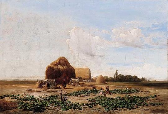 Markó Ferenc (1832-1874) Melon harvesting 1852