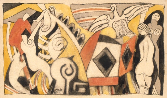 Kádár Béla (1877-1956) Figurative composition