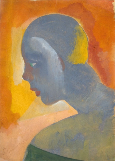 Schönberger Armand (1885-1974) Női fej