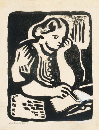 Bortnyik Sándor (1893-1976) Reading woman, 1933
