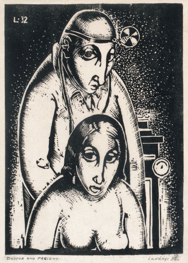 Ladányi Emory (1902-1986) Doctor and Patient, 1932