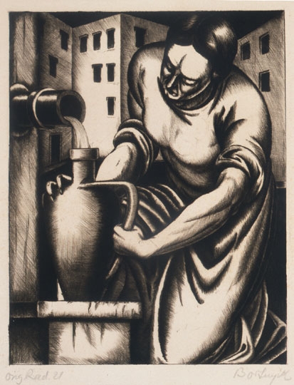 Bortnyik Sándor (1893-1976) Woman with jug, 1921